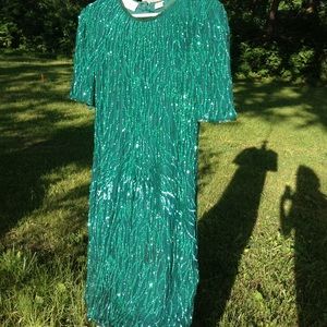 Vintage Evening Beaded/Sequence Dress